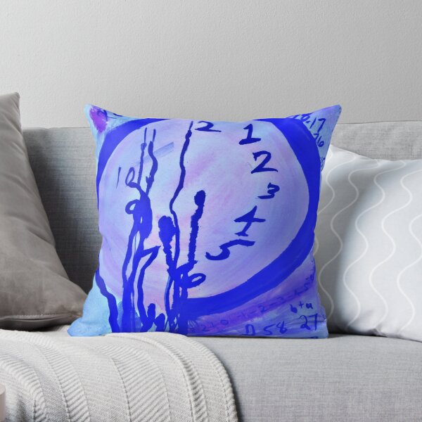 Time Travel - Ink Print Throw Pillow
