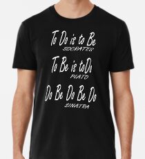Do be Do be Do, Greek version, MUSIC, Frank Sinatra Lyrics, on BLACK Men's Premium T-Shirt