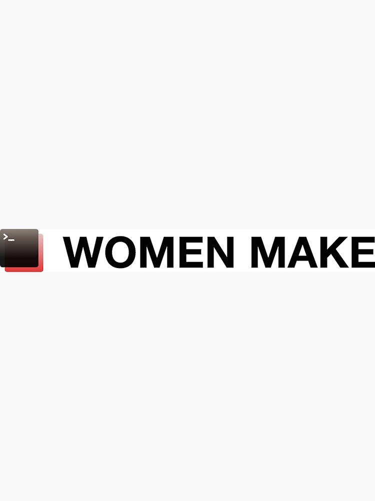 Women Make rectangular logo + text by womenmake