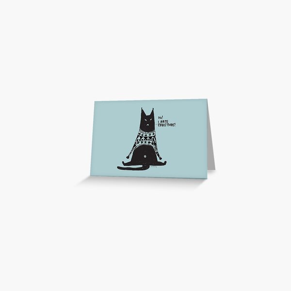 Hate Christmas Greeting Card