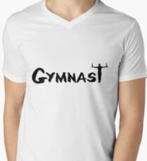 Camiseta para hombre de cuello en v Gimnasta, Gimnasia
