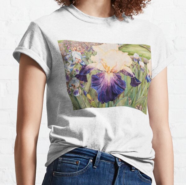 Iris Garden Watercolor Classic T-Shirt