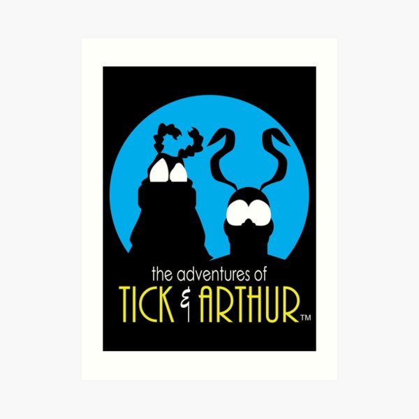 Tick and Arthur Art Print