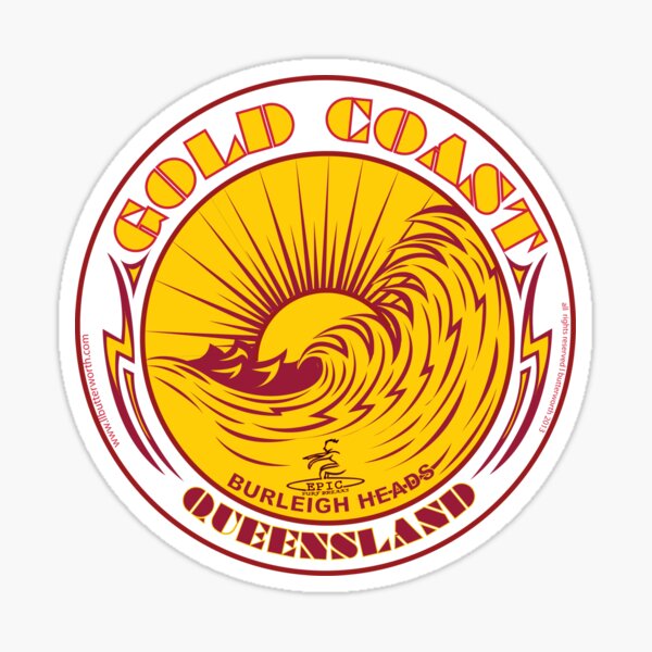 GOLDCOAST, QUEENSLAND, SURFING Sticker