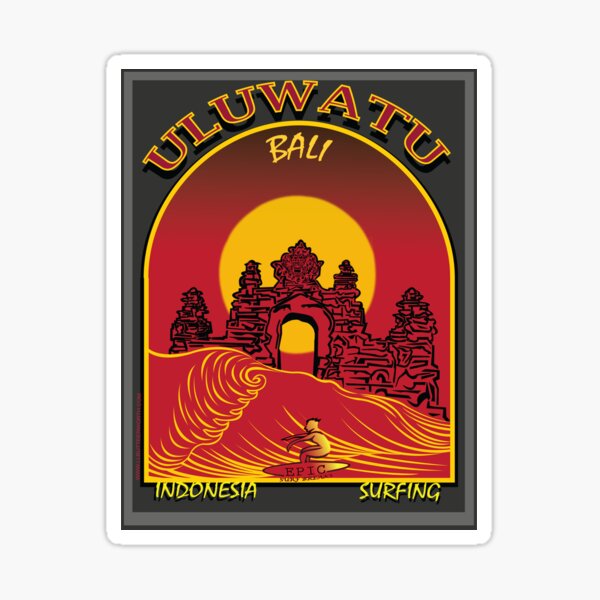 Aperçu de l'œuvre SURF À ULUWATU, BALI créée et vendue par Larry Butterworth.