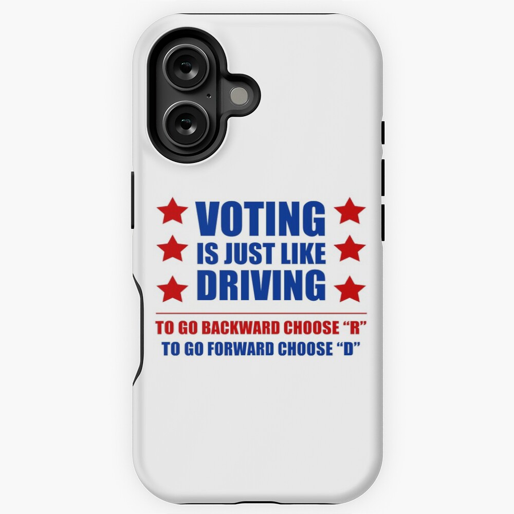 Voting Is Just Like Driving Pro Democrat Choose D Sticker