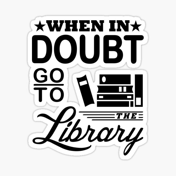 Out of Print Literary and Book-Themed Zipper Pouch for Book Lovers, Readers, and Bibliophiles Sticker