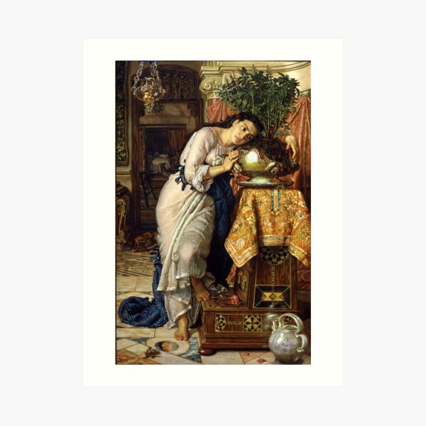 Isabella and the Pot of Basil - William Holman Hunt Art Print