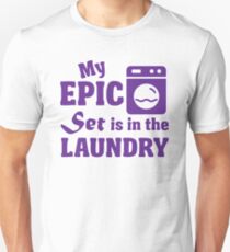 Camiseta ajustada Mi conjunto épico está en la lavandería