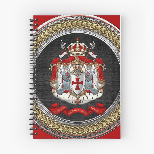 Item preview, Knights Templar - Coat of Arms Special Edition over Red Leather designed and sold by Serge Averbukh Art Studio.