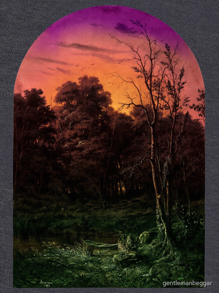 Forest Landscape Near a Pond by gentlemanbeggar