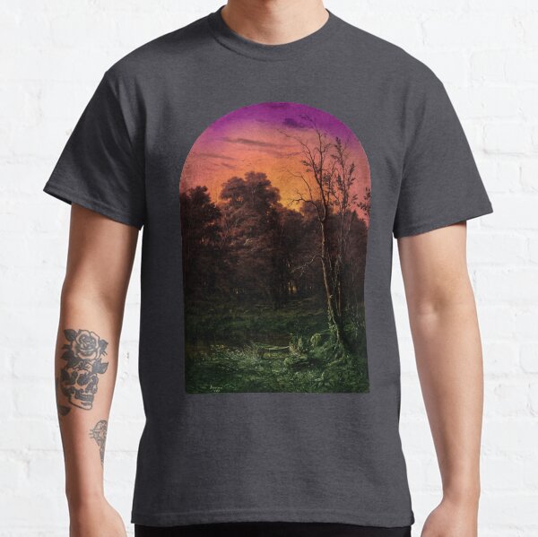Forest Landscape Near a Pond Classic T-Shirt