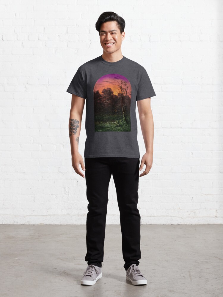 Alternate view of Forest Landscape Near a Pond Classic T-Shirt