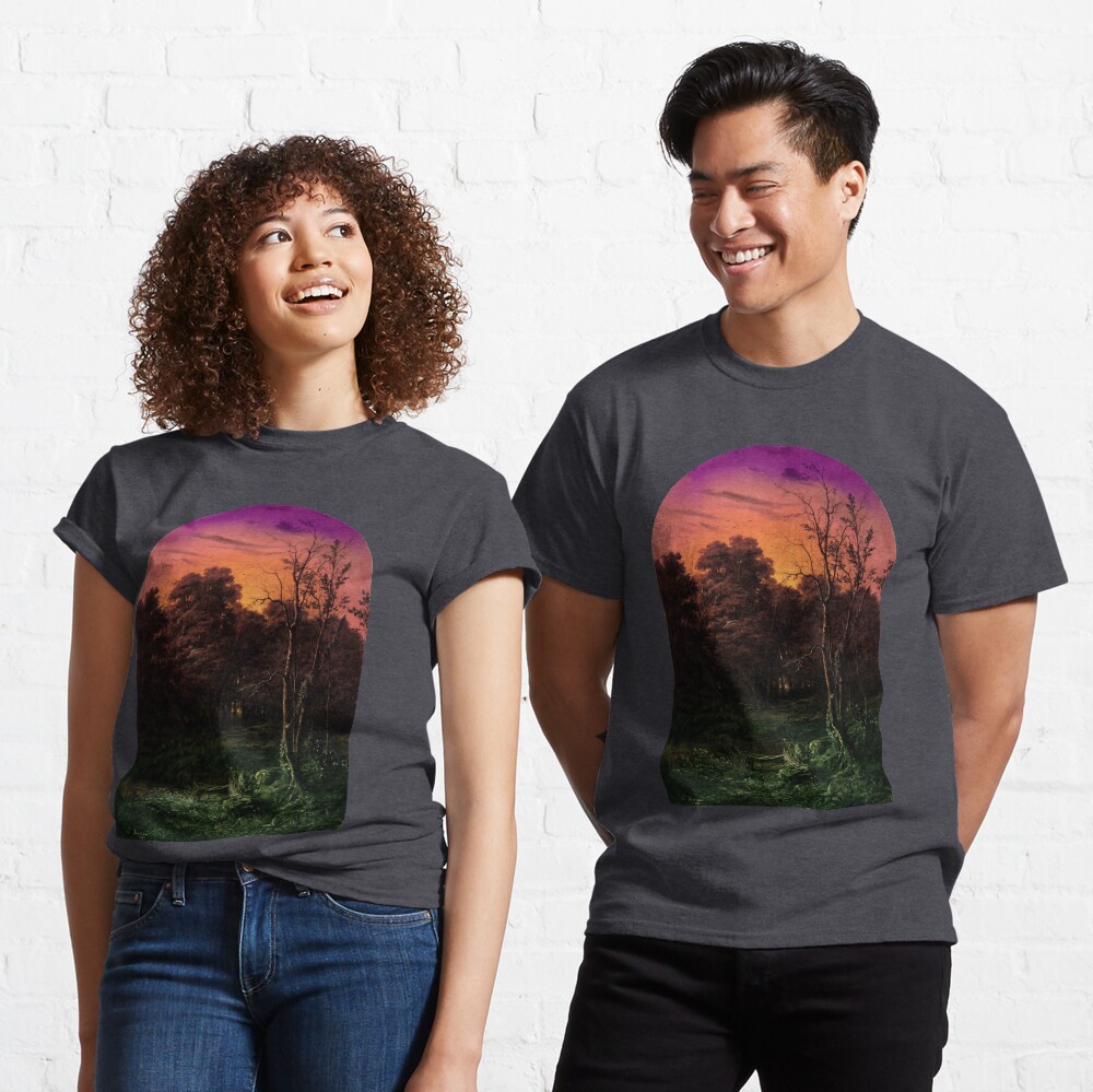Forest Landscape Near a Pond Classic T-Shirt