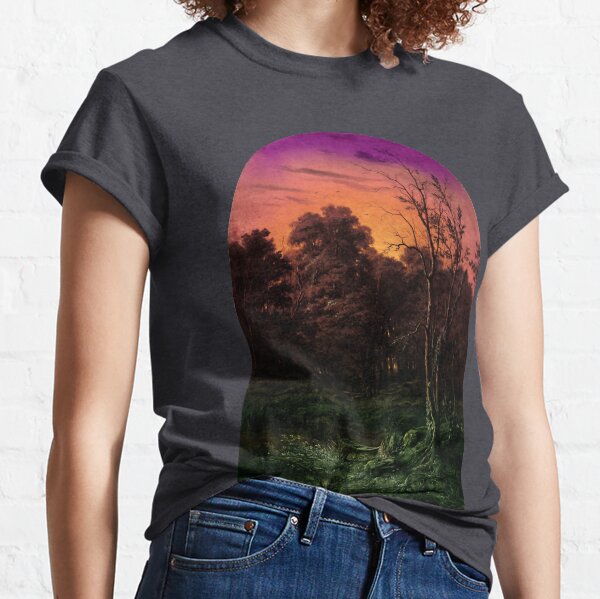 Forest Landscape Near a Pond Classic T-Shirt