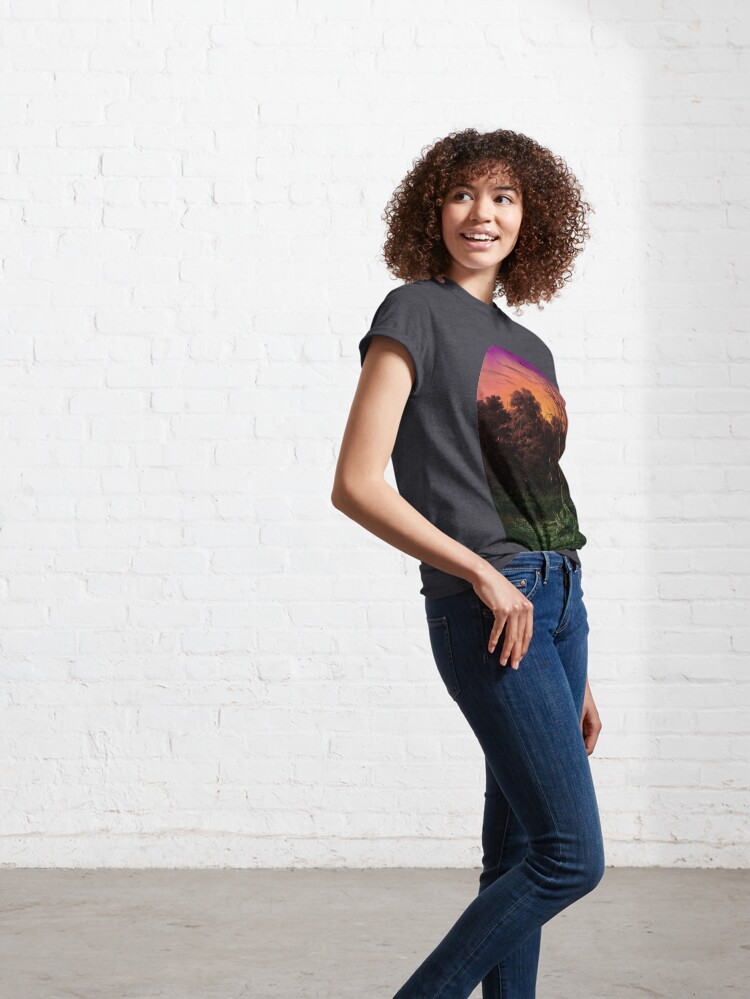 Alternate view of Forest Landscape Near a Pond Classic T-Shirt