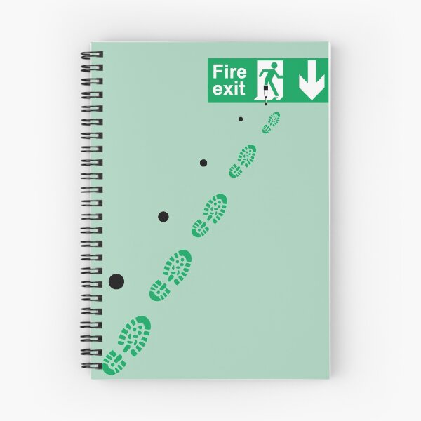 Item preview, fire exit designed and sold by hottehue.