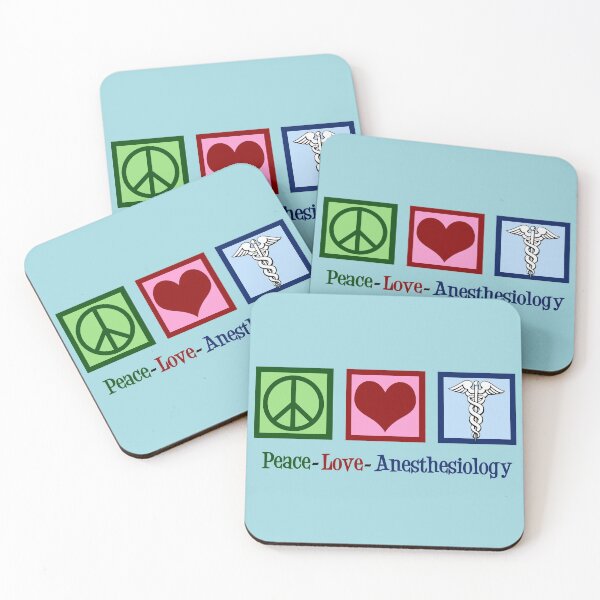 Item preview, Peace Love Anesthesiology designed and sold by Epic Love Designs.