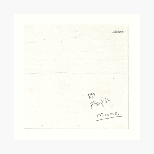 RM mono. Art Print