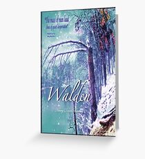 Thoreau Walden Pond Greeting Card