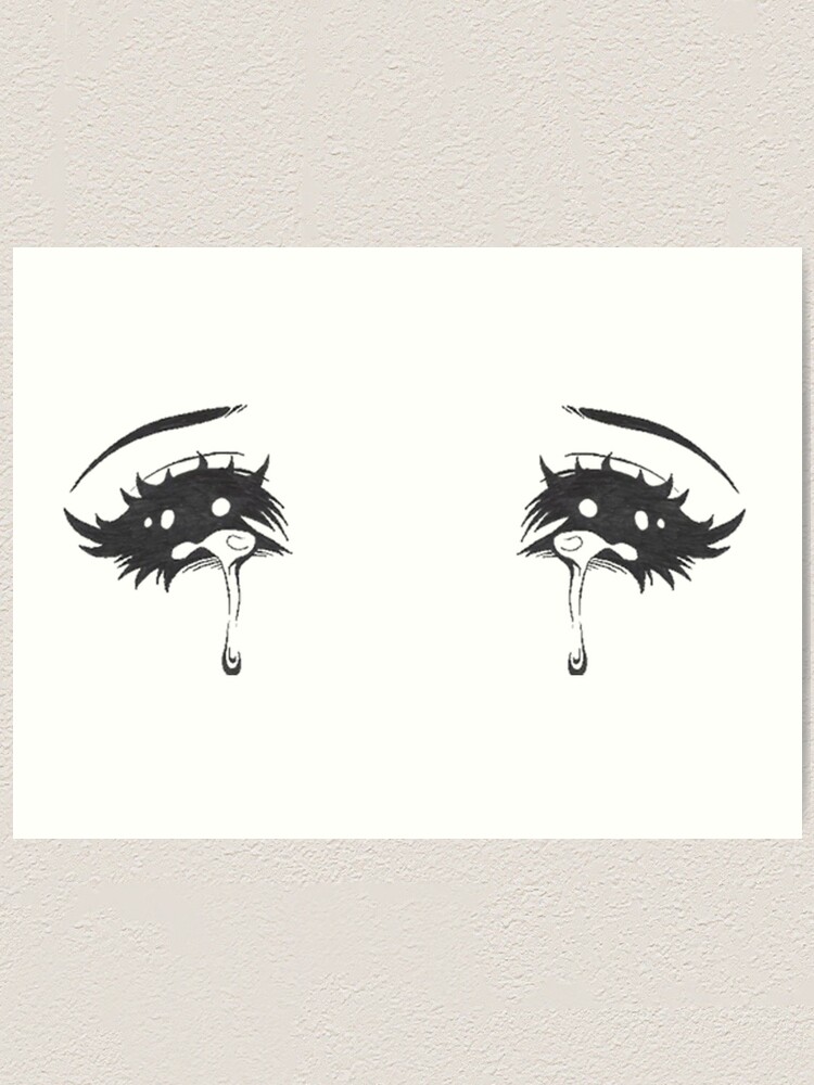 Lámina artística «Anime llorando ojos» de Onodera | Redbubble