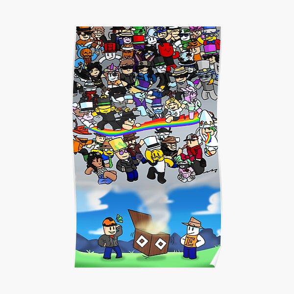 Roblox Posters Redbubble - poster roblox de xyae redbubble