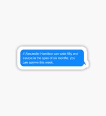 Hamilton - 51 Essays Sticker