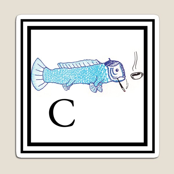 C is for Coelecanth Magnet