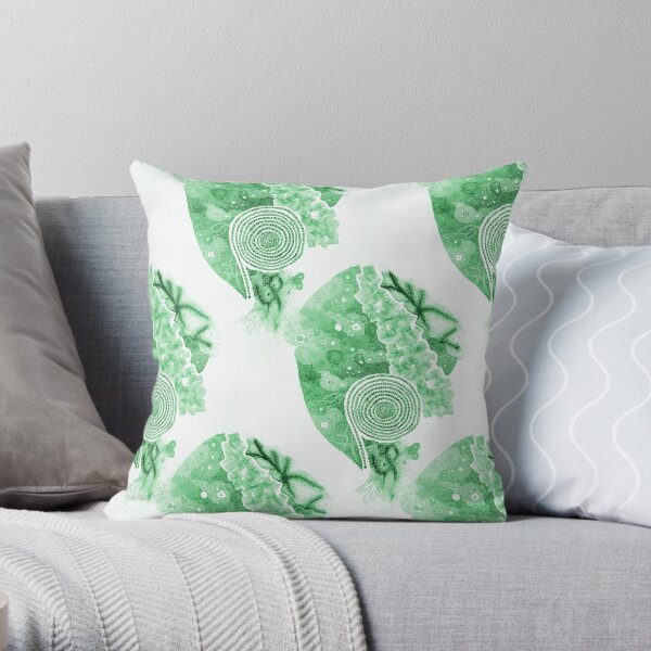 Carrickalinga Sands Green Throw Pillow
