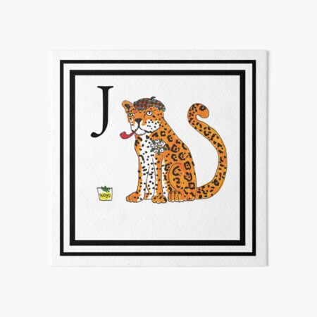 J is for Jaguar Art Board Print