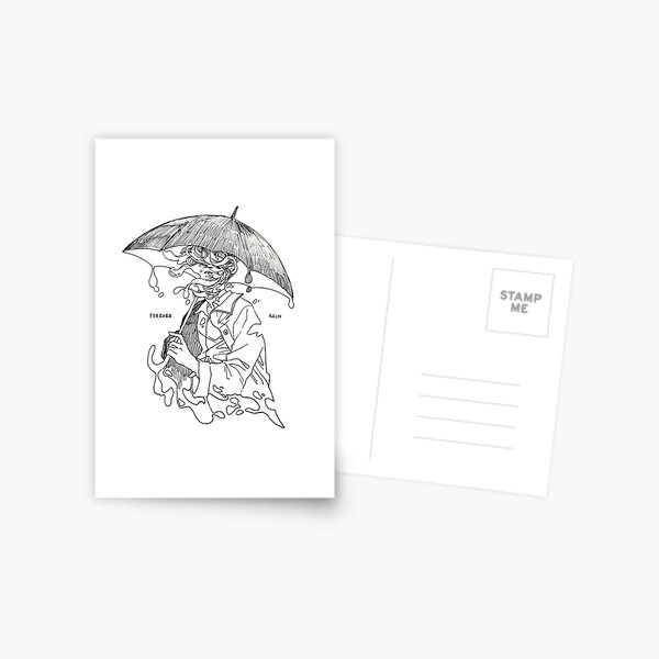 forever rain - mono Postcard