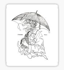 forever rain - mono Sticker