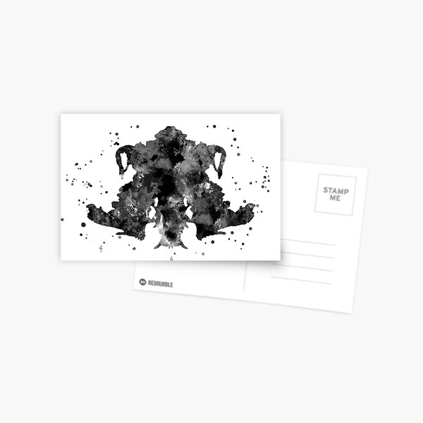 Rorschach, aquarelle Rorschach, carte 4 Carte postale