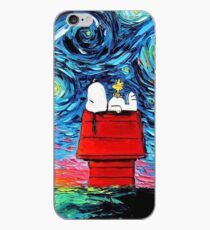 Vinilo o funda para iPhone Noche estrellada snoopy