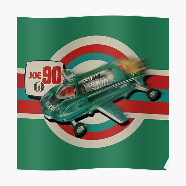 Vintage Joe 90 Dinky Toy Design by MotorManiac Poster