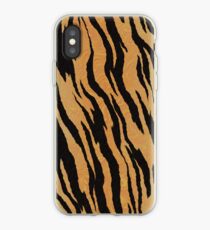Paint Swirl Tiger Print iPhone Case
