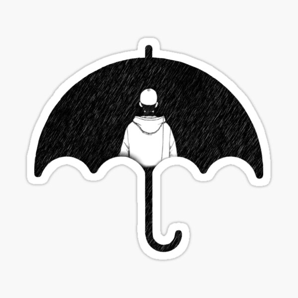 forever rain umbrella  Sticker