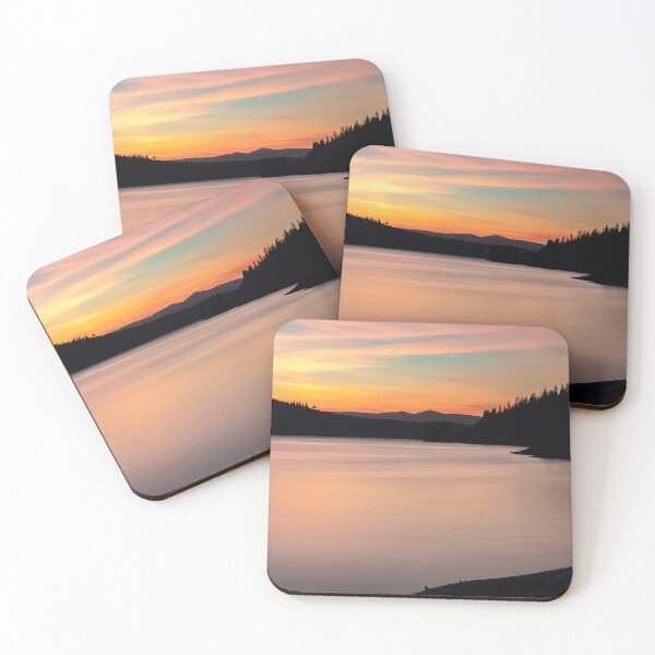 Lake Coeur D'Alene at Dusk Coasters (Set of 4)