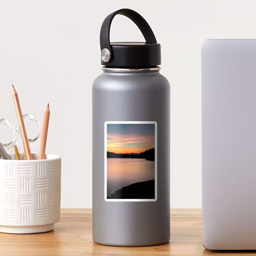 Lake Coeur D'Alene at Dusk Sticker