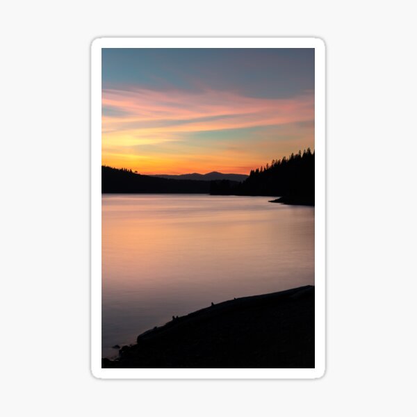 Lake Coeur D'Alene at Dusk Sticker