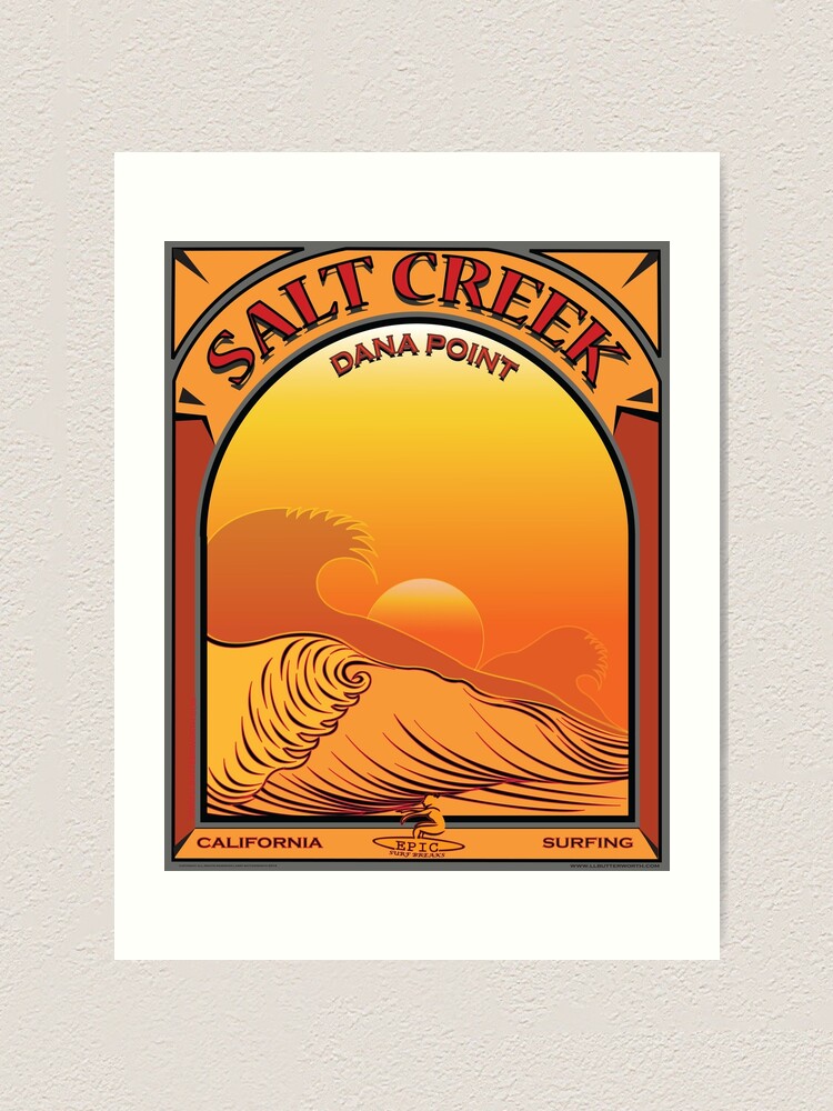 "Salt Creek Dana Point California Surfing" Art Print by theoatman Redbubble