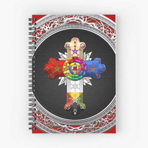 Item preview, Rosy Cross - Rose Croix Special Edition on Black over Red Leather designed and sold by Serge Averbukh Art Studio.