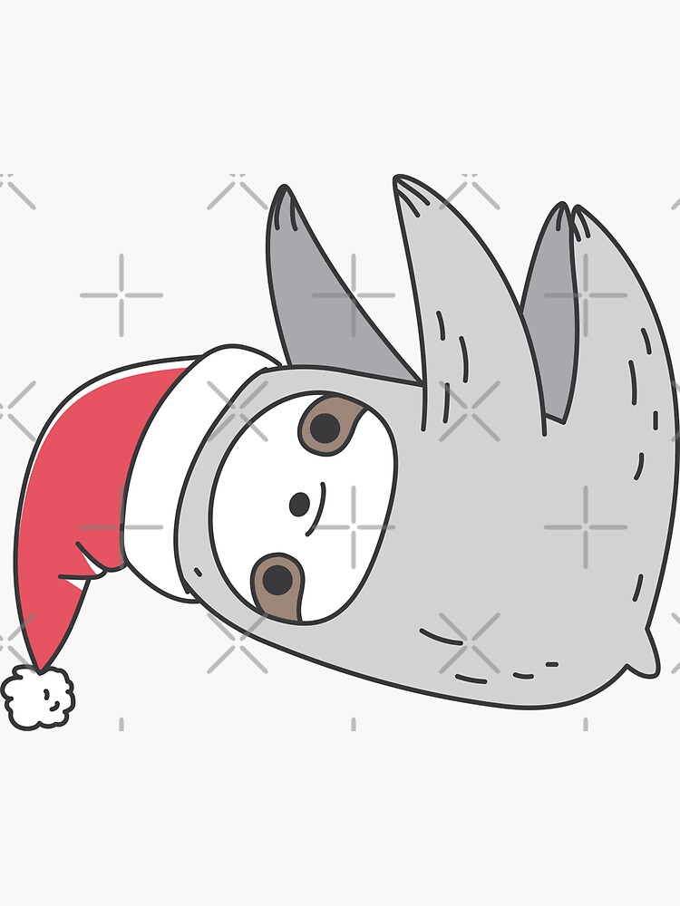 Christmas Sloth Pattern by Miri-Noristudio