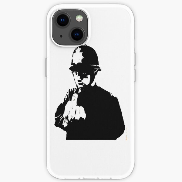 Polizei von Banksy iPhone Flexible Hülle