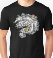 Doodling (white) Unisex T-Shirt