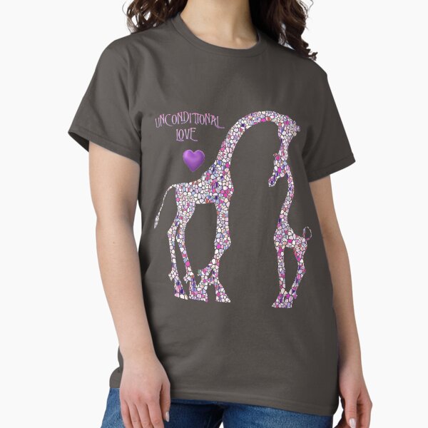 Item preview, Purple Giraffe "Unconditional Love" - Design by UMD  designed and sold by Uncle Murray Designs  U.M.D..