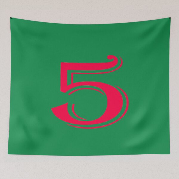 Item preview, NUMBER  --------5  -RED designed and sold by solgel47.