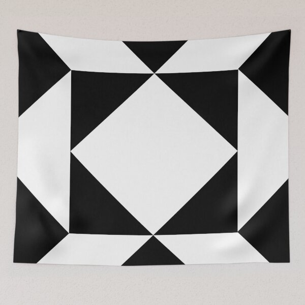 Item preview, Black and White Geometric Pattern designed and sold by VibrantDesign.