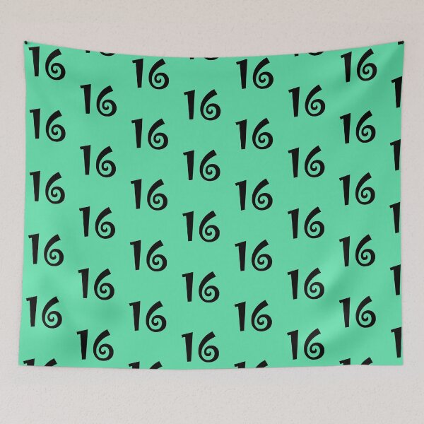 Item preview, NUMBER    -------16NEGRO designed and sold by solgel47.