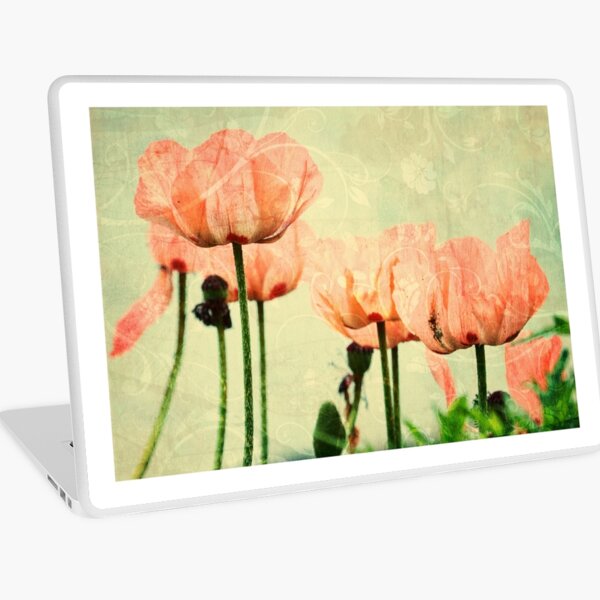 Pink Poppies Laptop Skin
